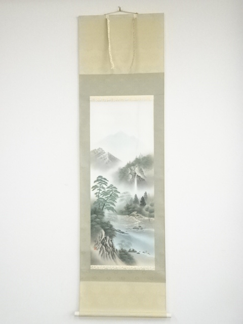 JAPANESE HANGING SCROLL / HAND PAINTED / SCENERY